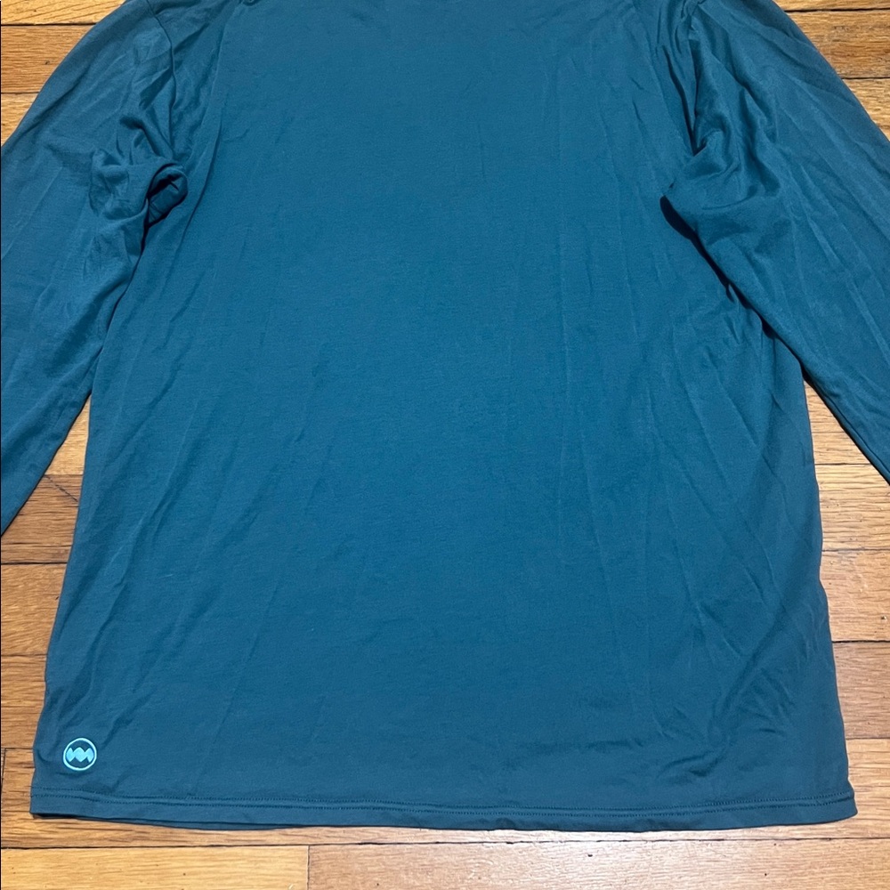 Janji Runterro Bio Long Sleeve Tee Shirt in Jasper Green, Women’s size Small - Picture 13 of 15